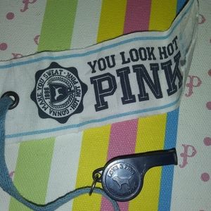 HOLD Rare Victoria's secret pink dog whistle